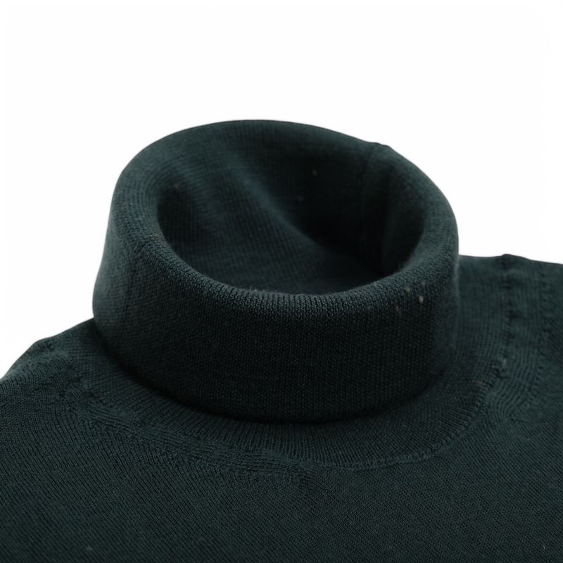 Dark Green Crewneck Knitwear