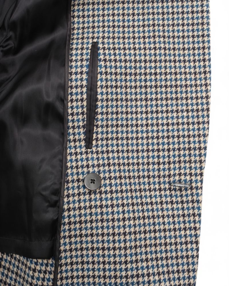 DB. Wool & Cashmere Houndstooth Raglan Coat