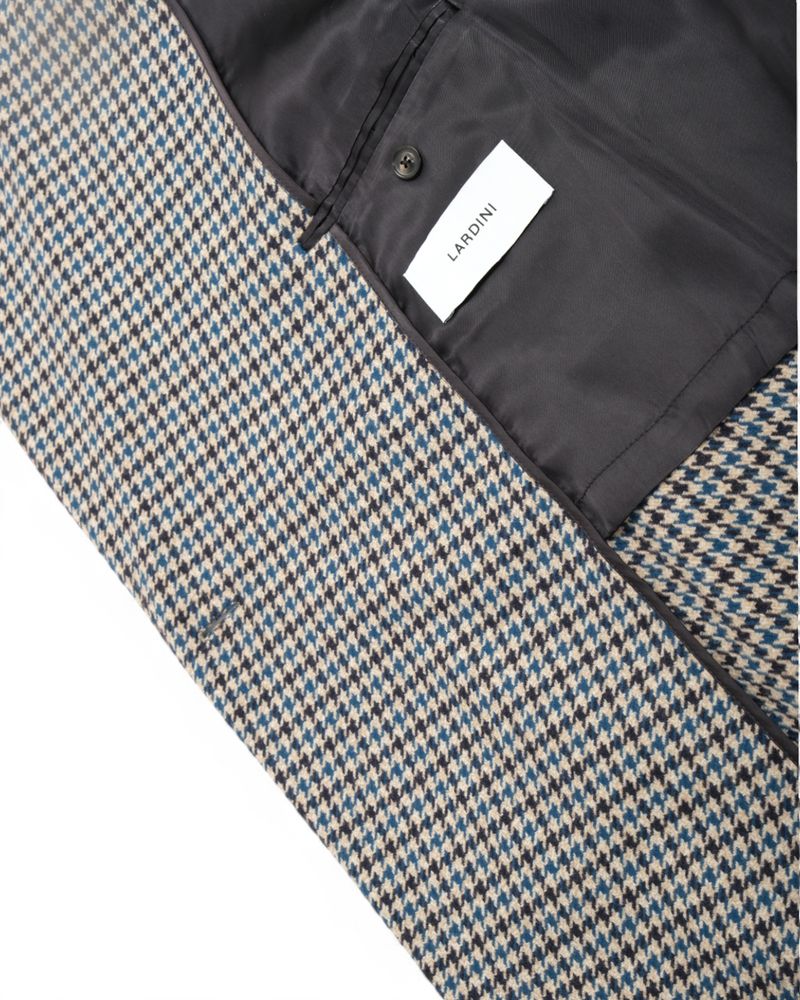 DB. Wool & Cashmere Houndstooth Raglan Coat