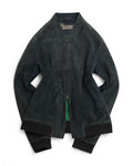 Navy Suede Bomber