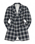 Navy Checked Sports Jacket, Made in Sweden