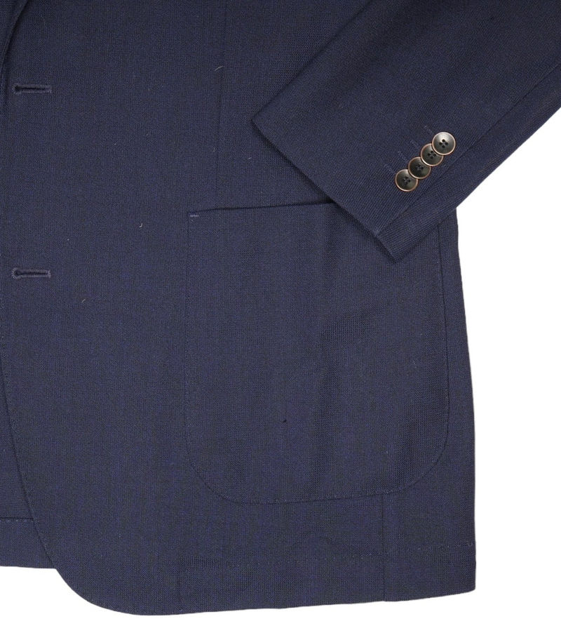Navy Hopsack Sports Jacket