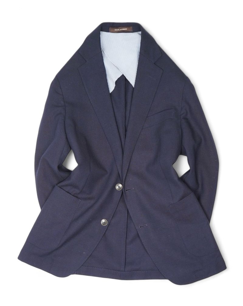 Navy Hopsack Sports Jacket
