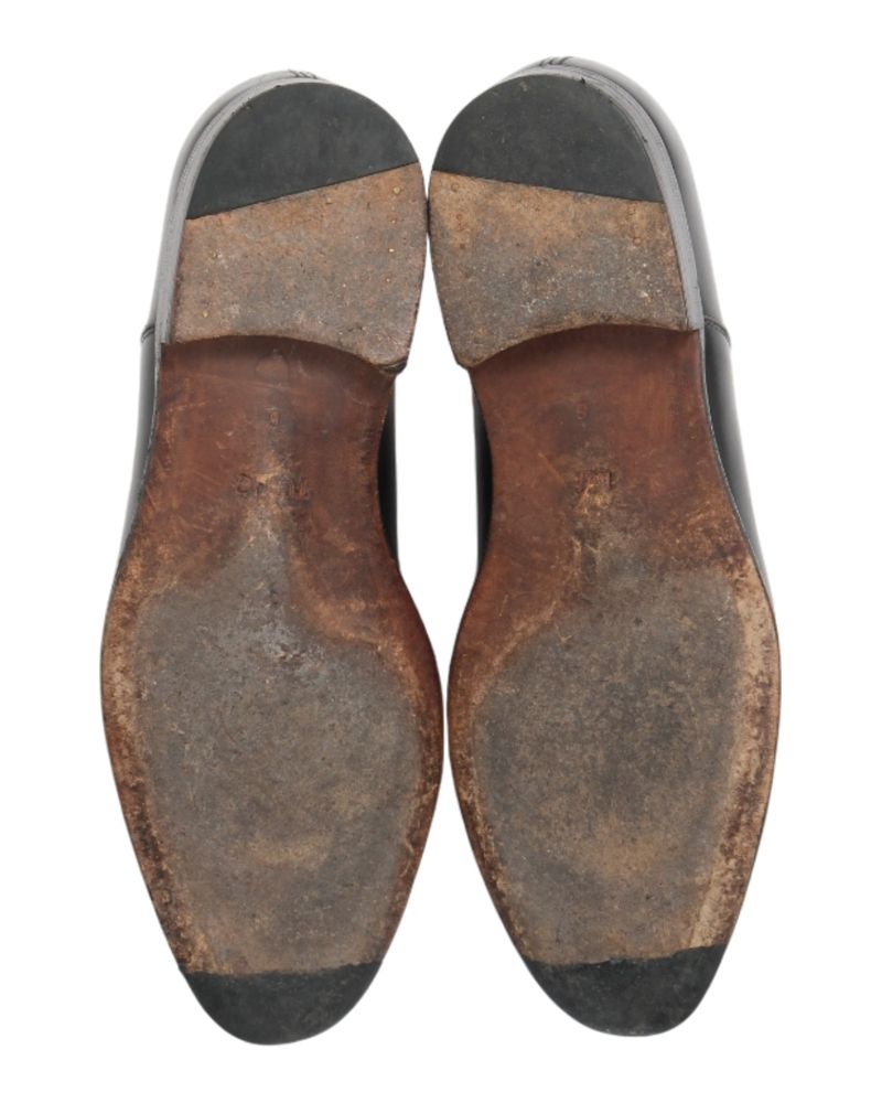 Black Leather Oxfords