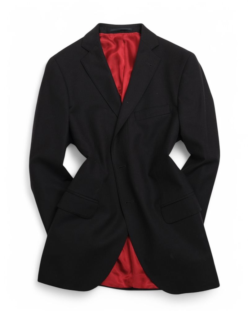 Navy Flannel Blazer