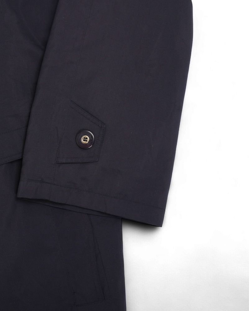 Navy Long Shell Coat