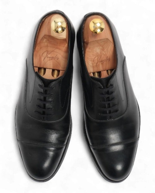 Black Leather Oxfords