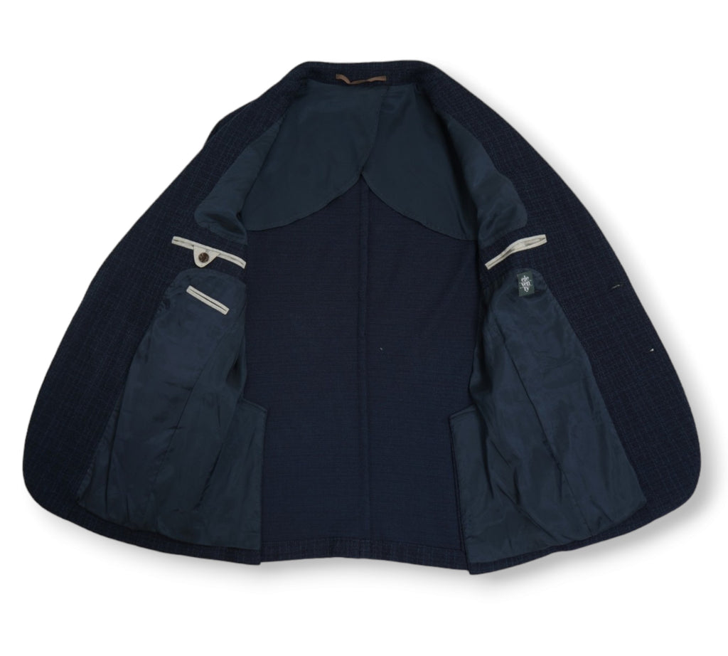 Dark Navy Cotton Sports Jacket