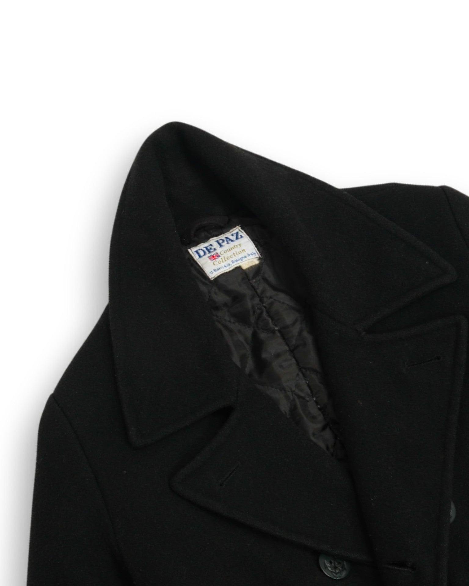 Midnight Blue Wool Peacoat