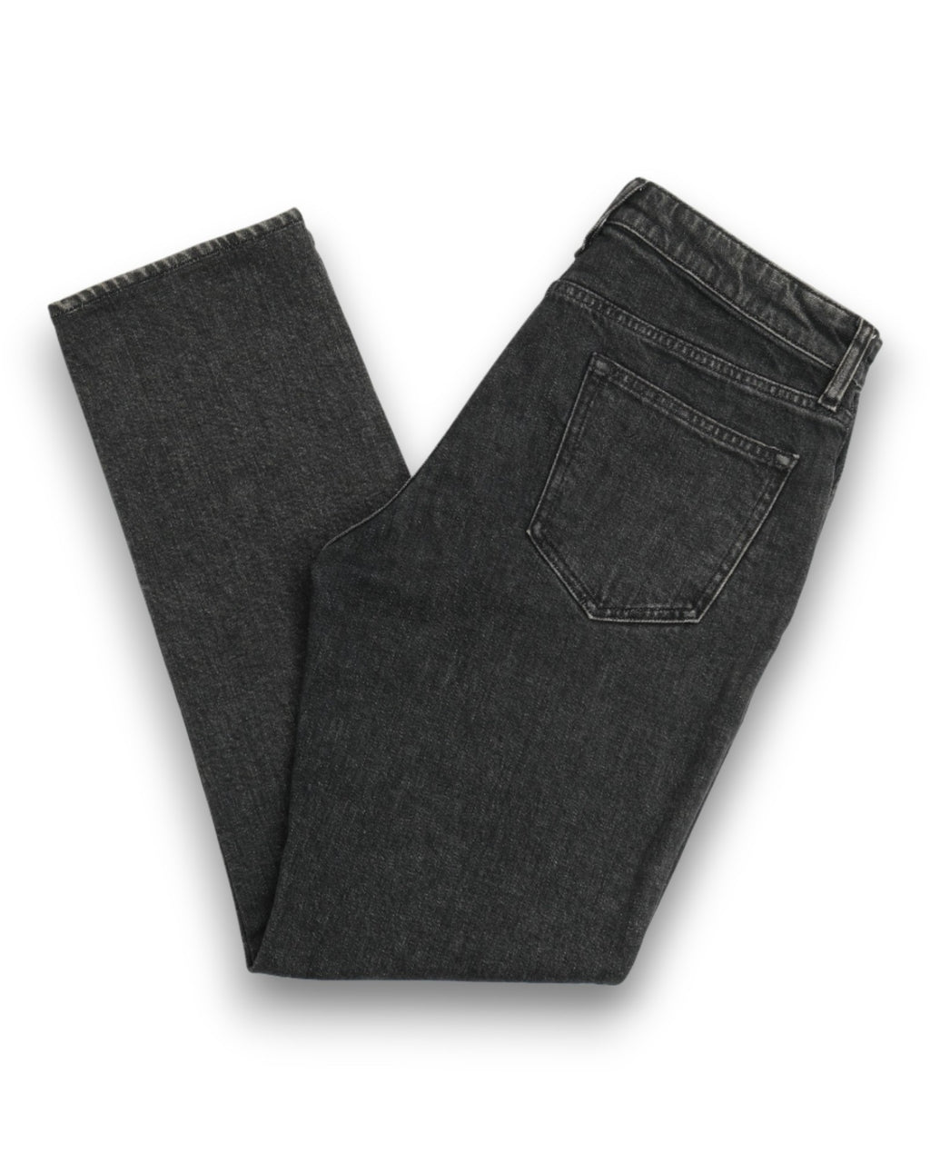 Faded Black High-Rise 5-Pocket Denim