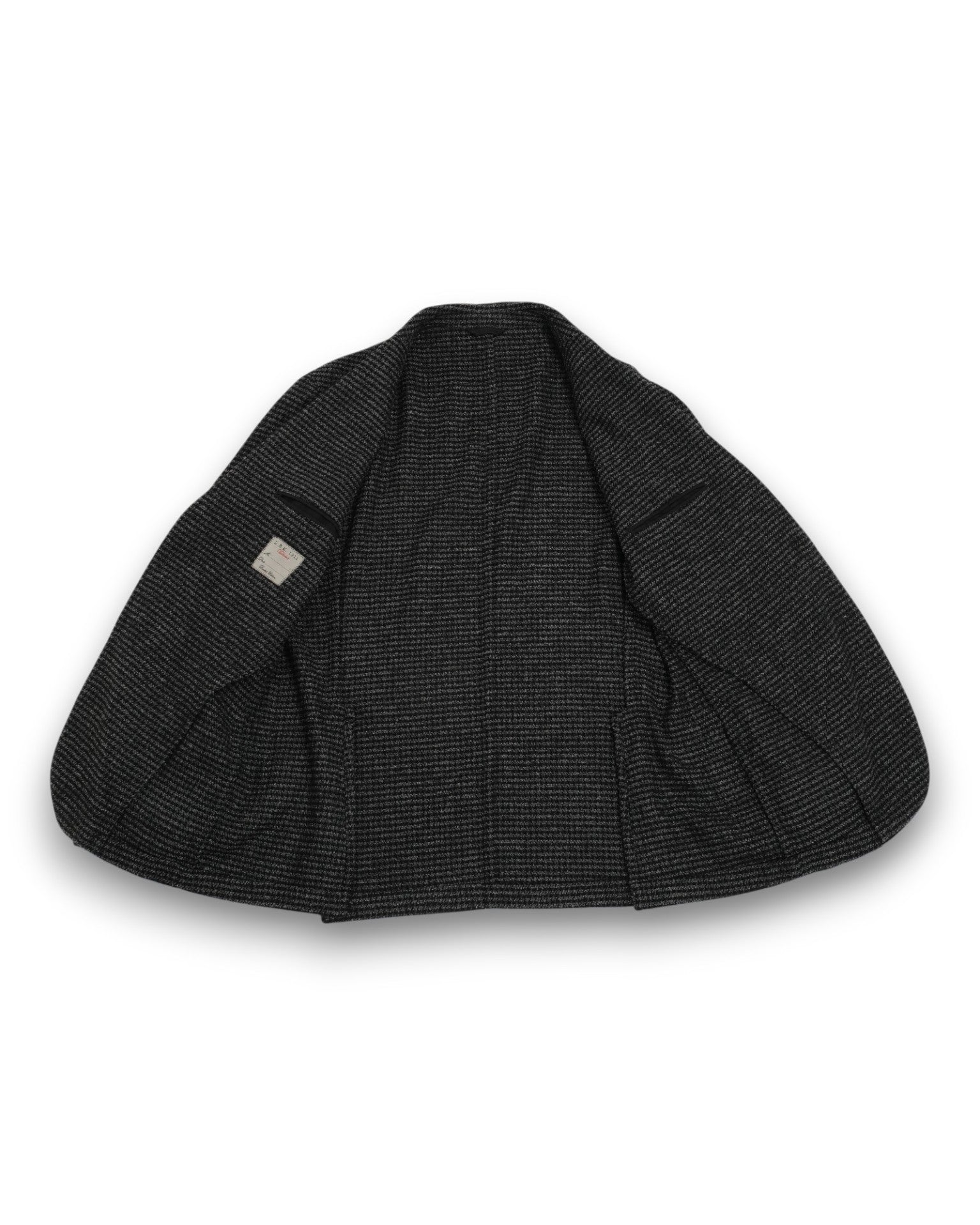 Black/Grey Unconstructed Houndstooth Sports Jacket