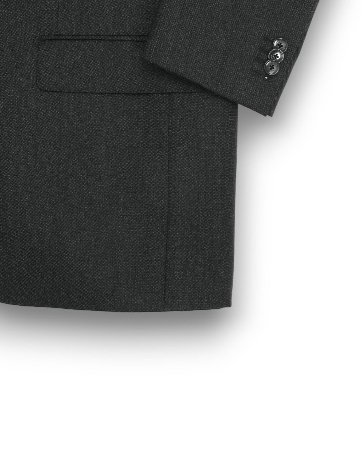 Dark Grey Wool 2-Piece Suit