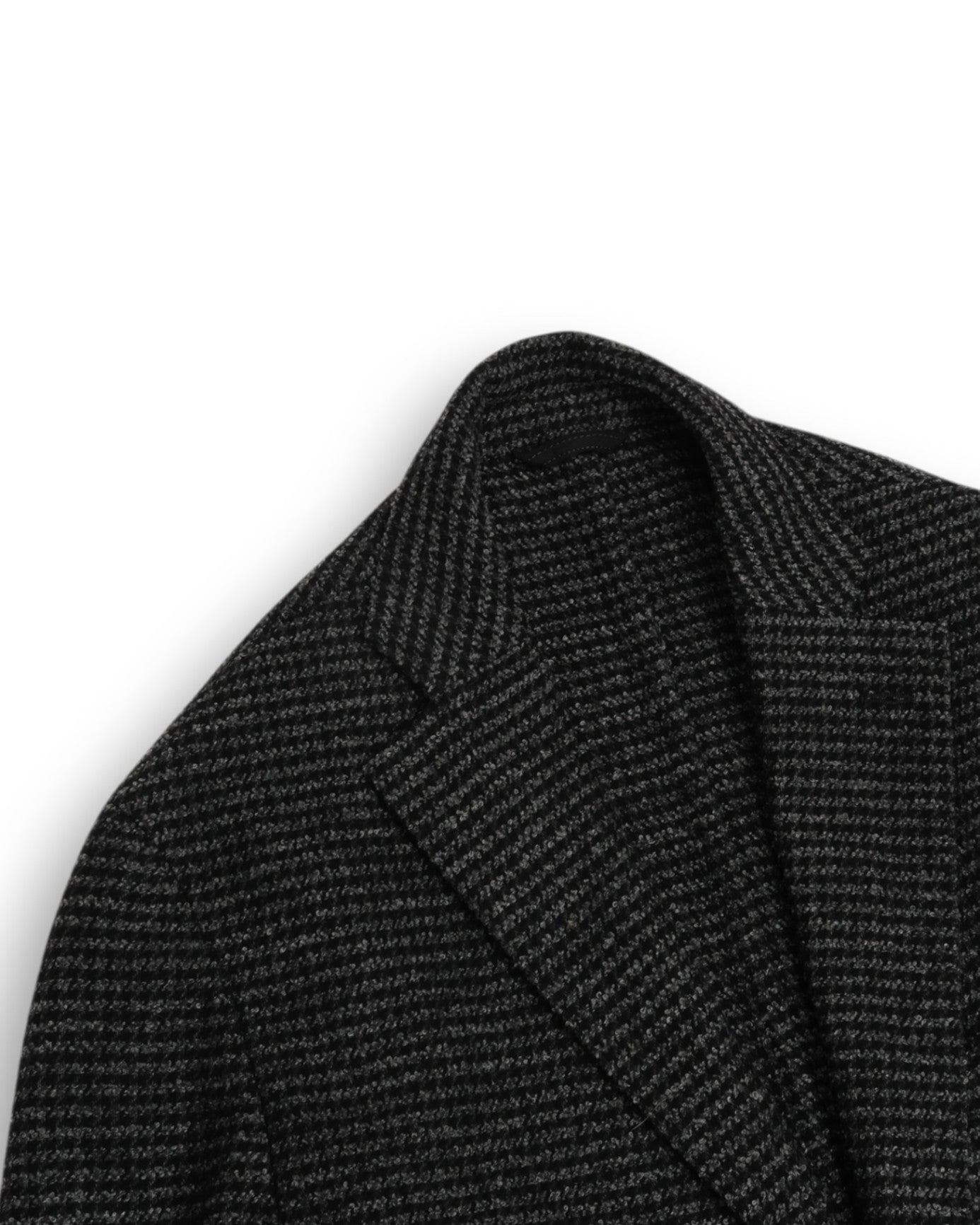 Black/Grey Unconstructed Houndstooth Sports Jacket