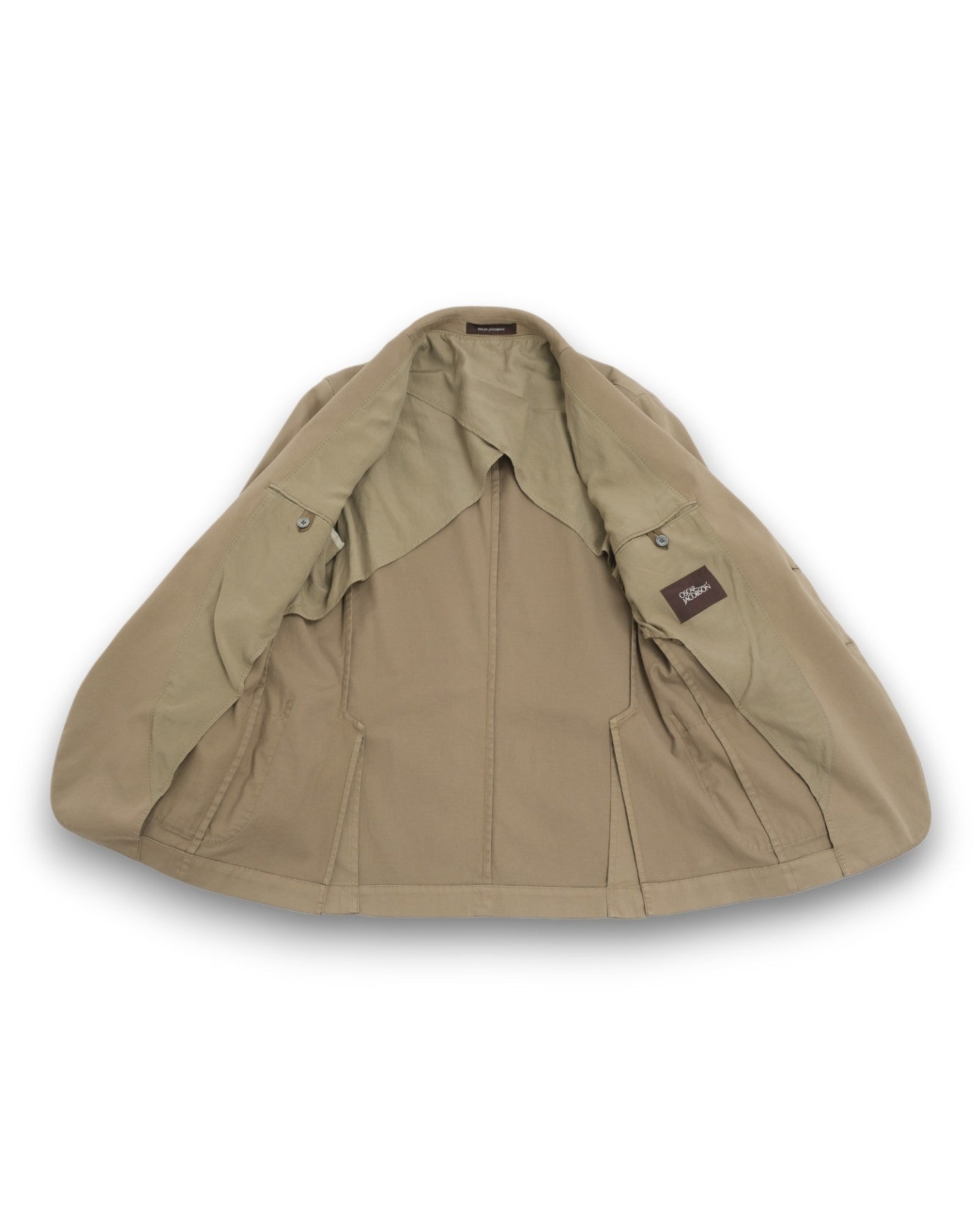 Faded Beige Cotton Sports Jacket