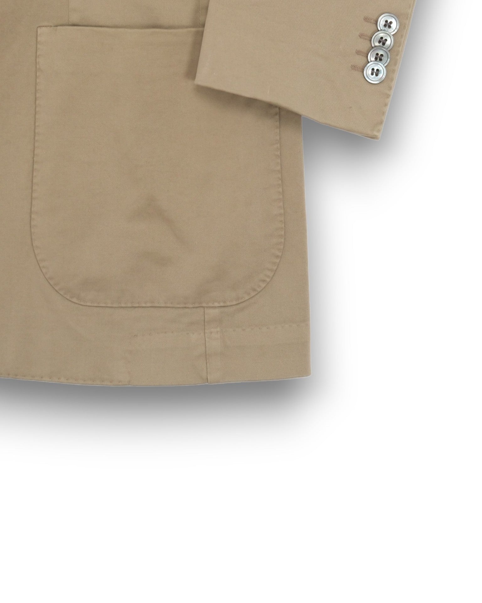 Faded Beige Cotton Sports Jacket