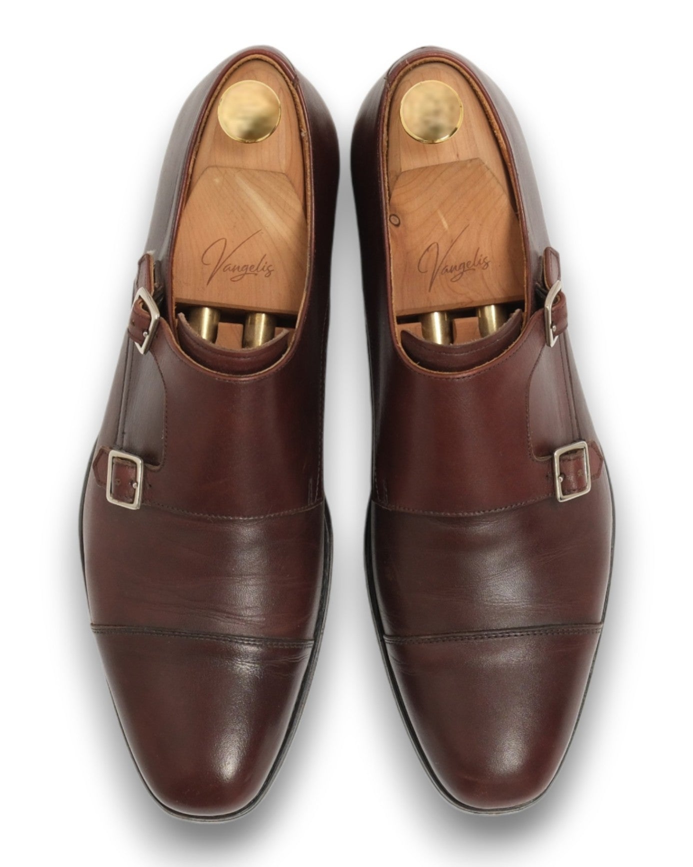 Dark Brown Double Monk-Straps
