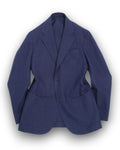 Admiral Blue Cotton & Linen Sports Jacket