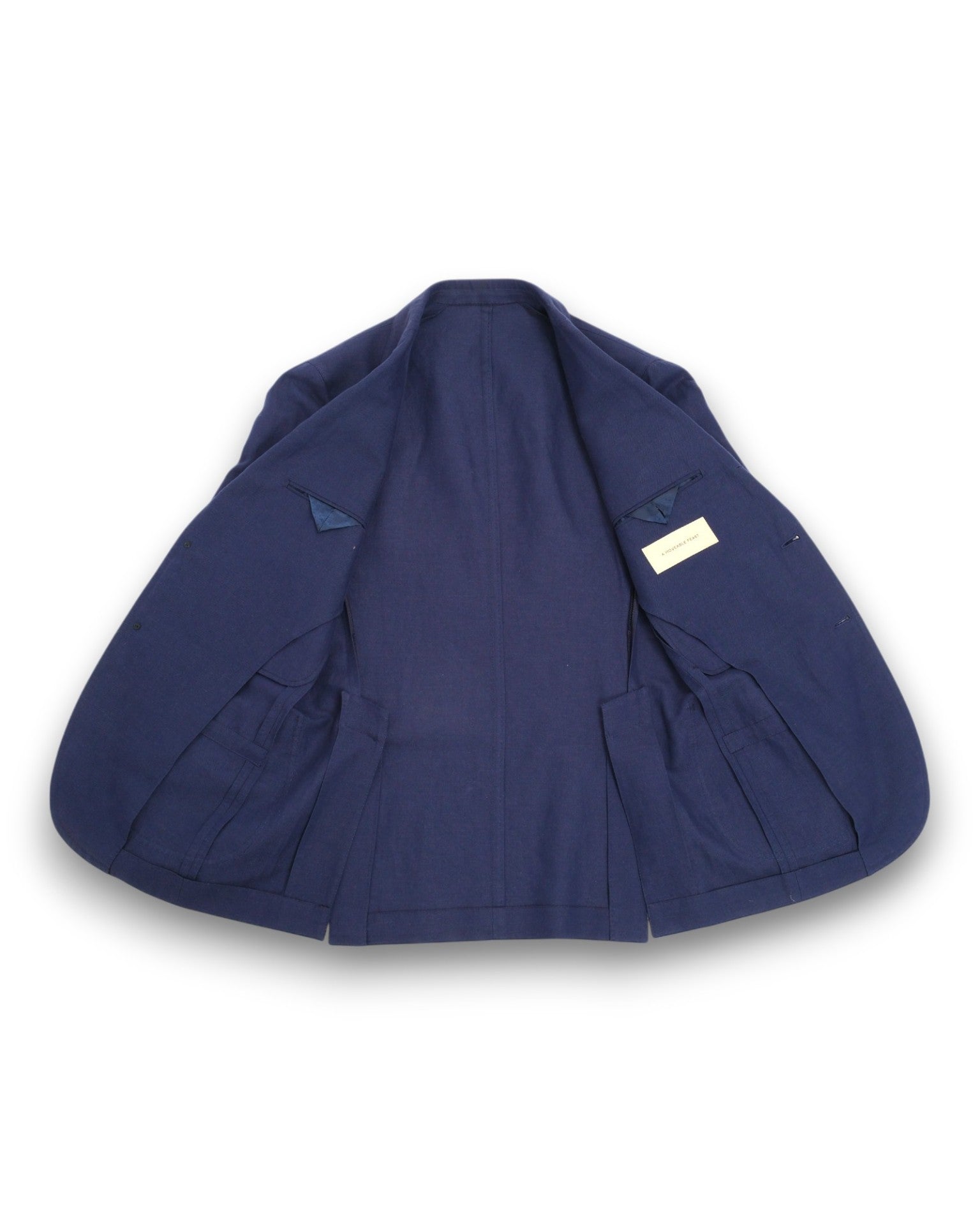 Admiral Blue Cotton & Linen Sports Jacket