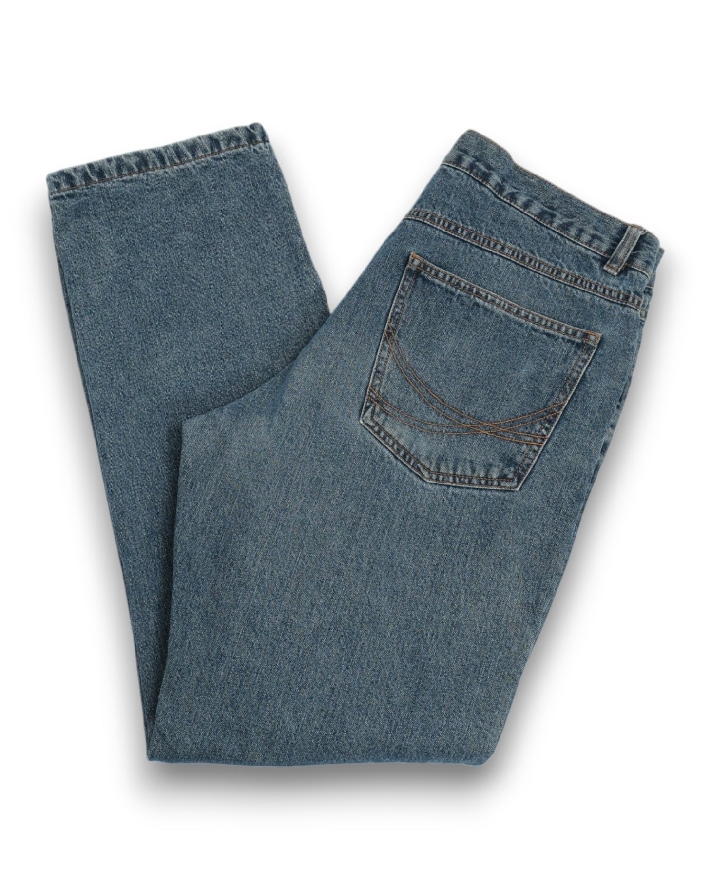 Flannel-Lined High-Rise Jeans