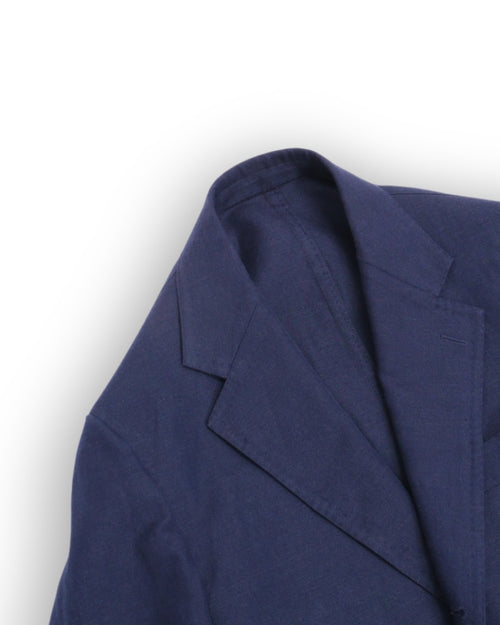 Admiral Blue Cotton & Linen Sports Jacket