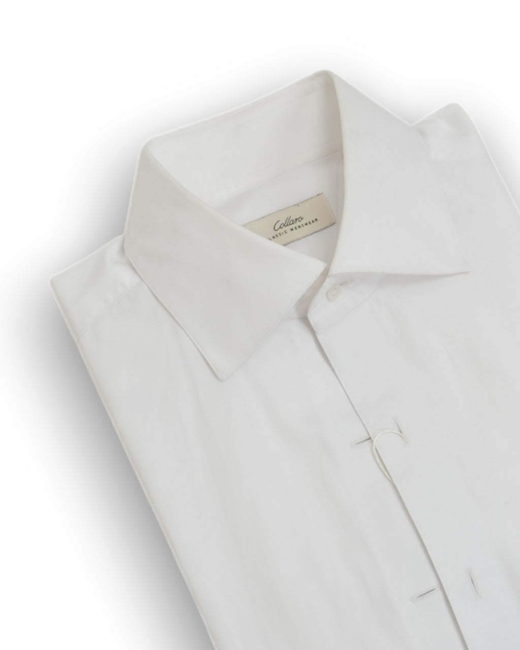 White Poplin French-Cuff Shirt