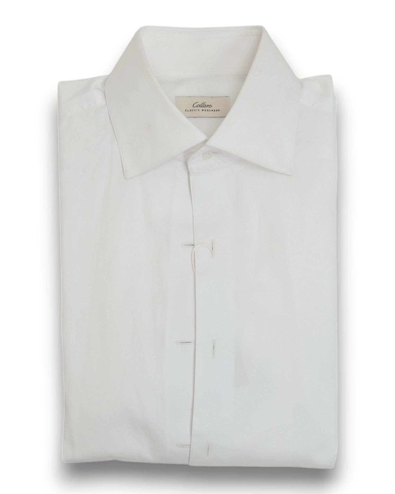 White Poplin French-Cuff Shirt