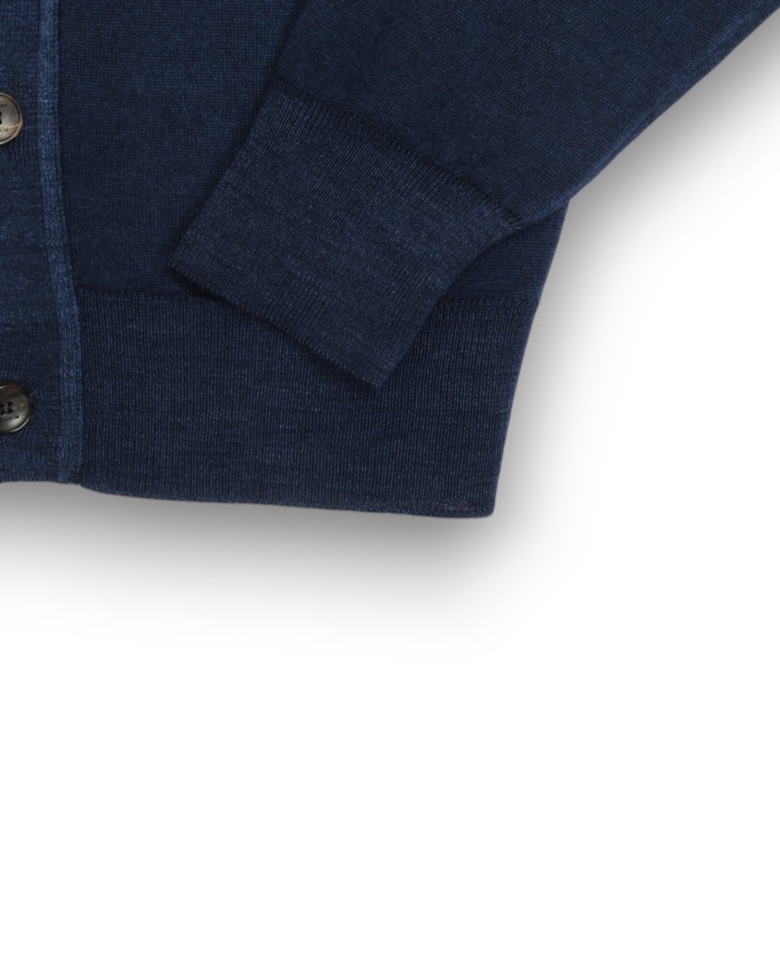 Navy Knitted Wool Cardigan