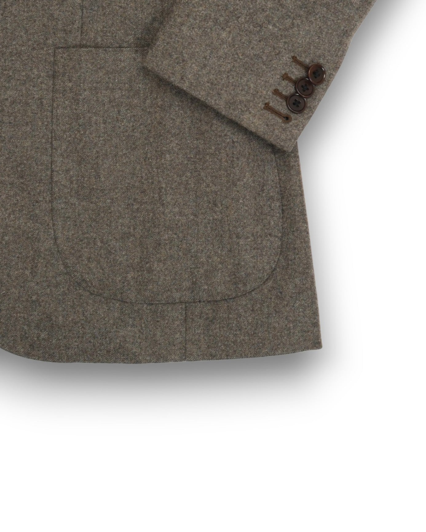 Grey 120's VBC Wool Flannel Sports Jacket