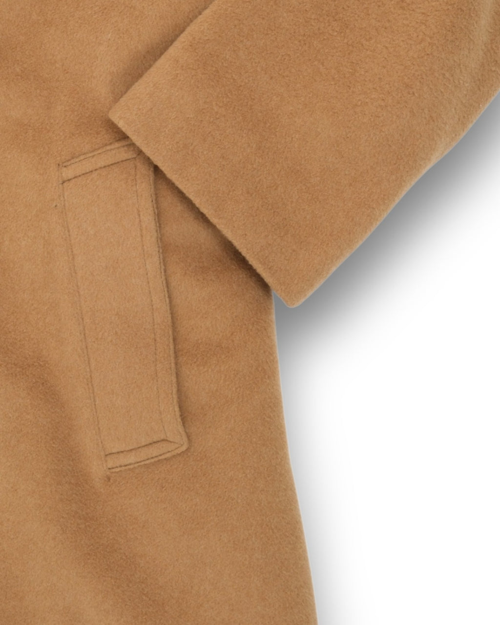 Beige DB. Belted Wool/Cashmere Coat, Made in Sweden