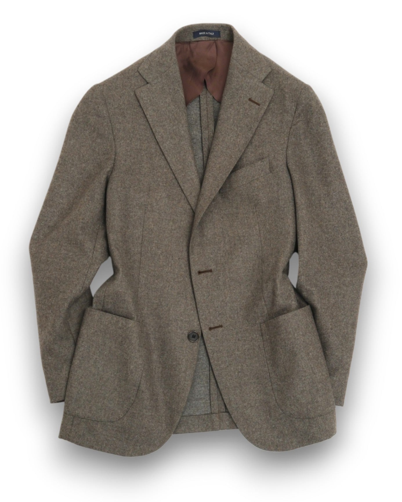 Grey 120's VBC Wool Flannel Sports Jacket