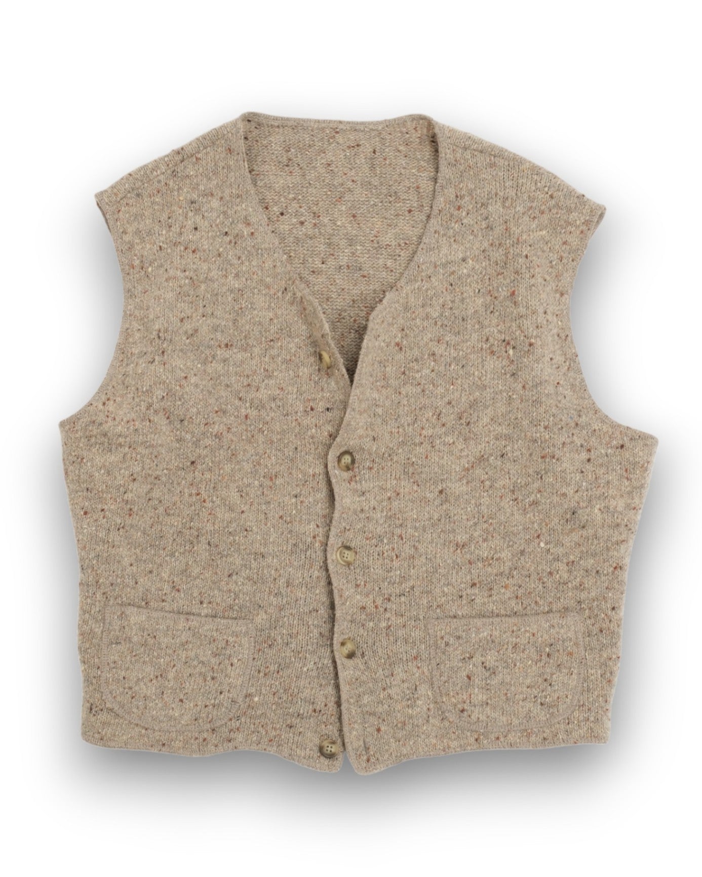 Stone Donegal Sleeveless Cardigan
