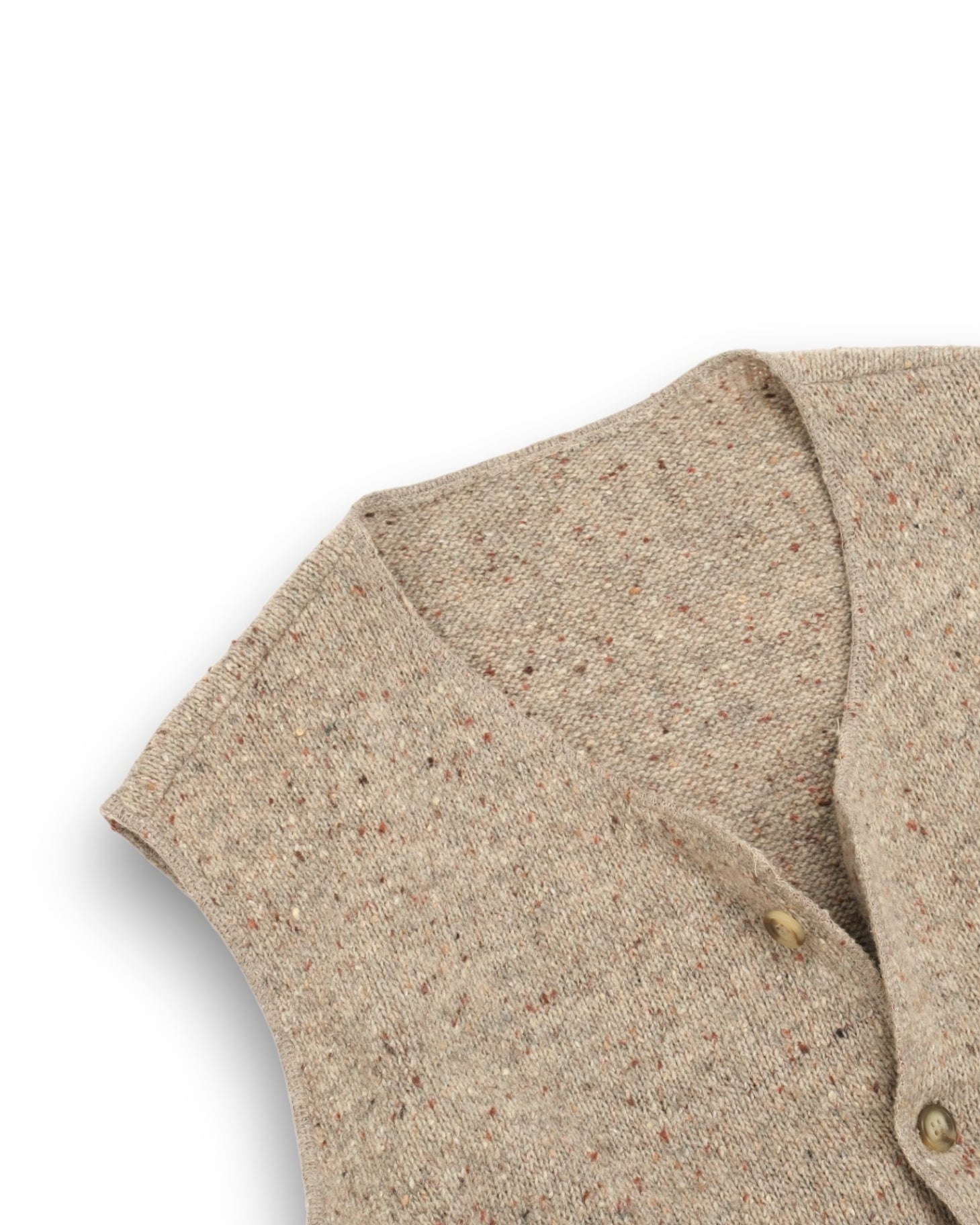 Stone Donegal Sleeveless Cardigan