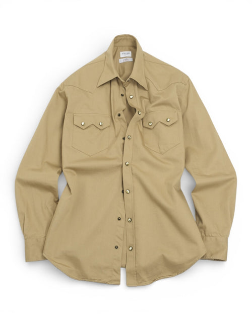 Beige Western Albini Twill Shirt