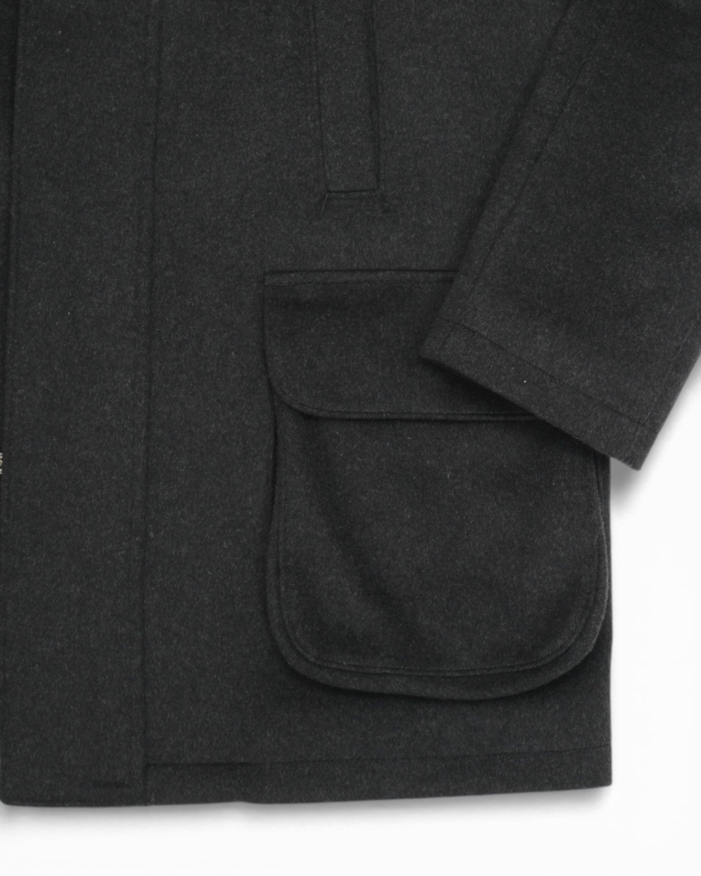 Anthracite Virgin Wool Raglan Jacket