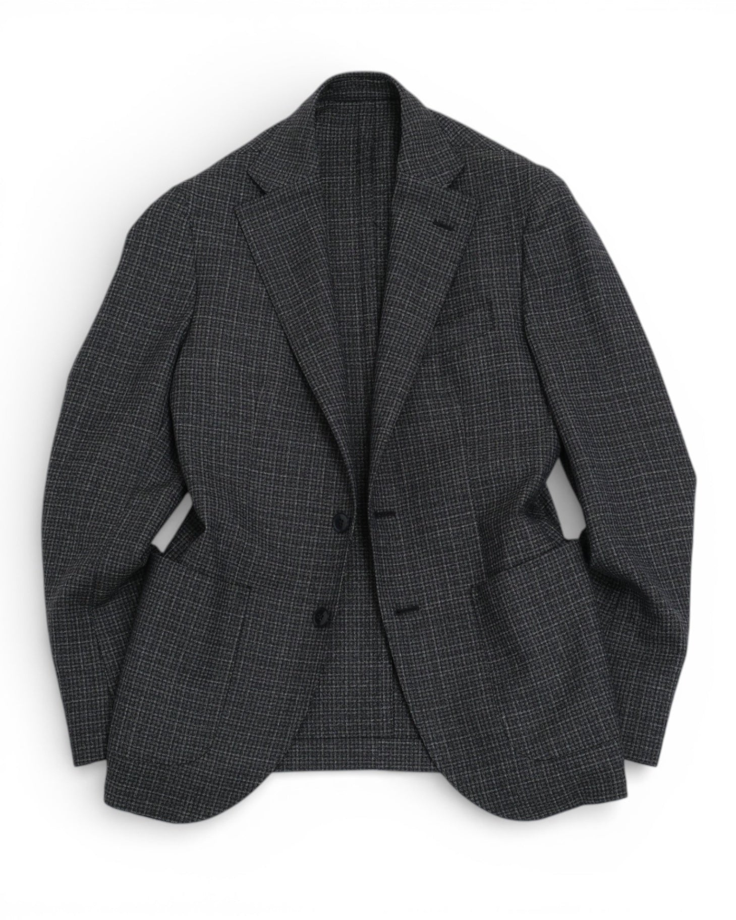 Blue/Navy/White Slubbed Gunclub Sports Jacket