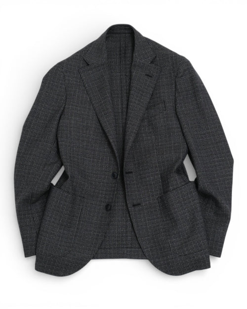 Blue/Navy/White Slubbed Gunclub Sports Jacket