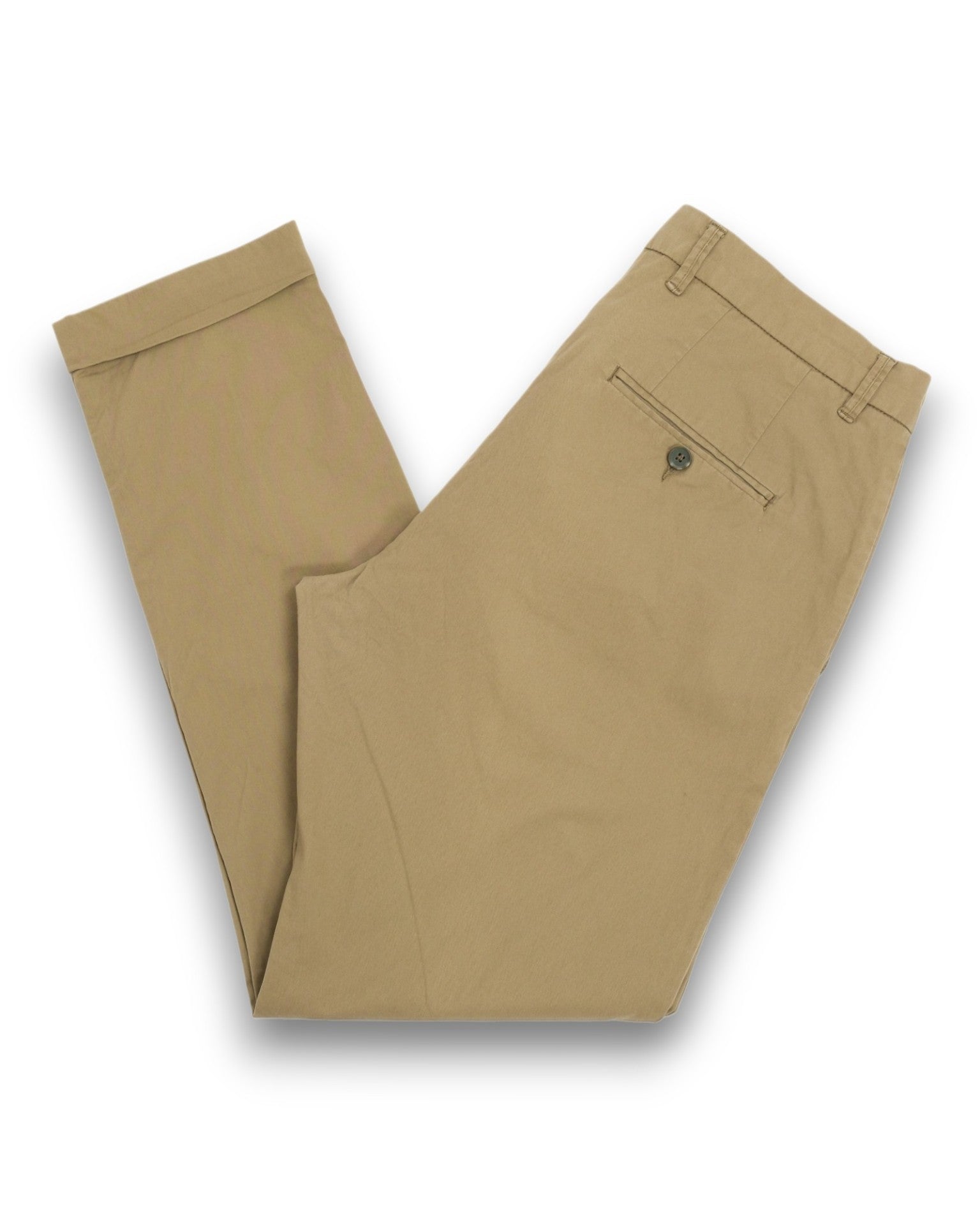 Faded Olive Cotton Trousers
