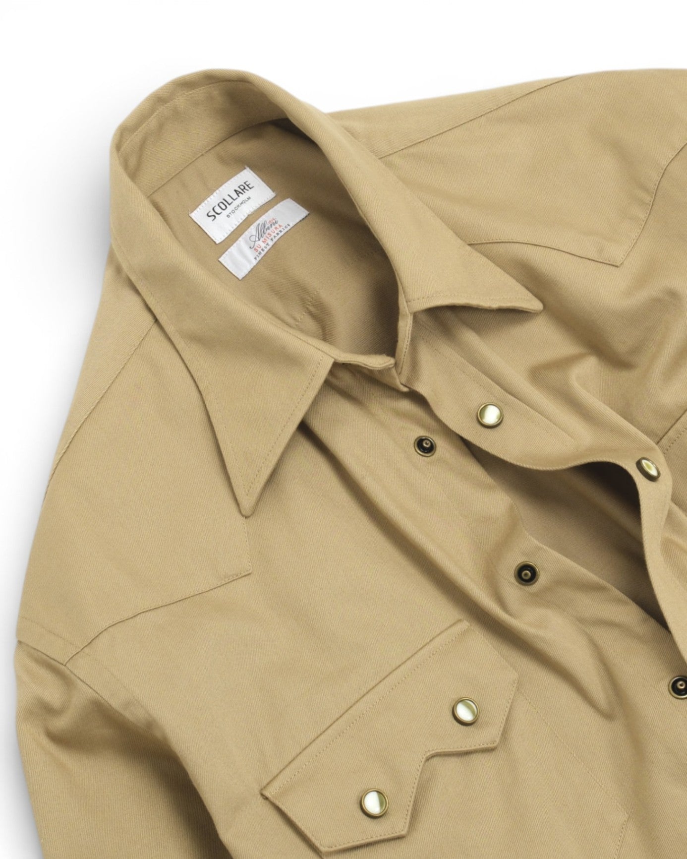 Beige Western Albini Twill Shirt