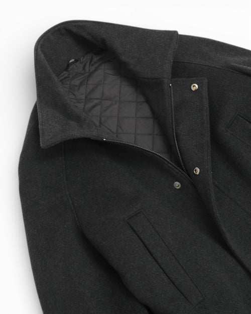 Anthracite Virgin Wool Raglan Jacket