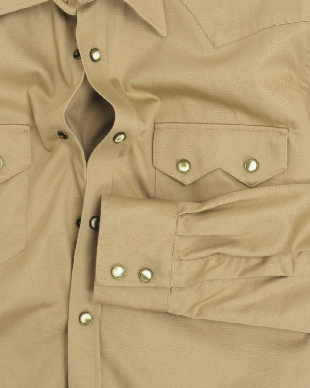 Beige Western Albini Twill Shirt