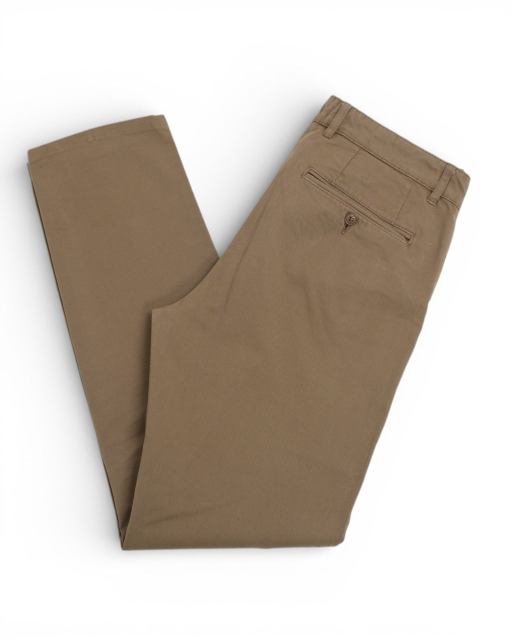 Khaki Cotton Twill Trousers