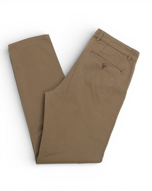 Khaki Cotton Twill Trousers