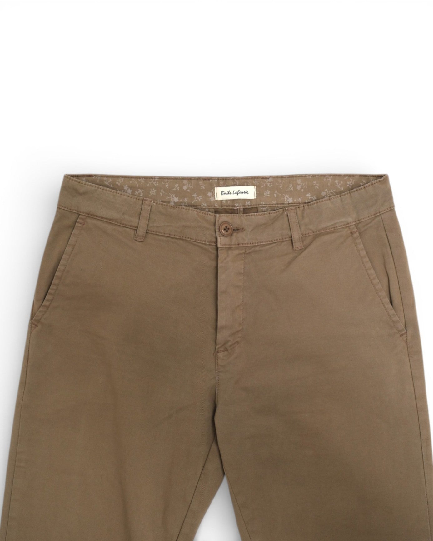 Khaki Cotton Twill Trousers