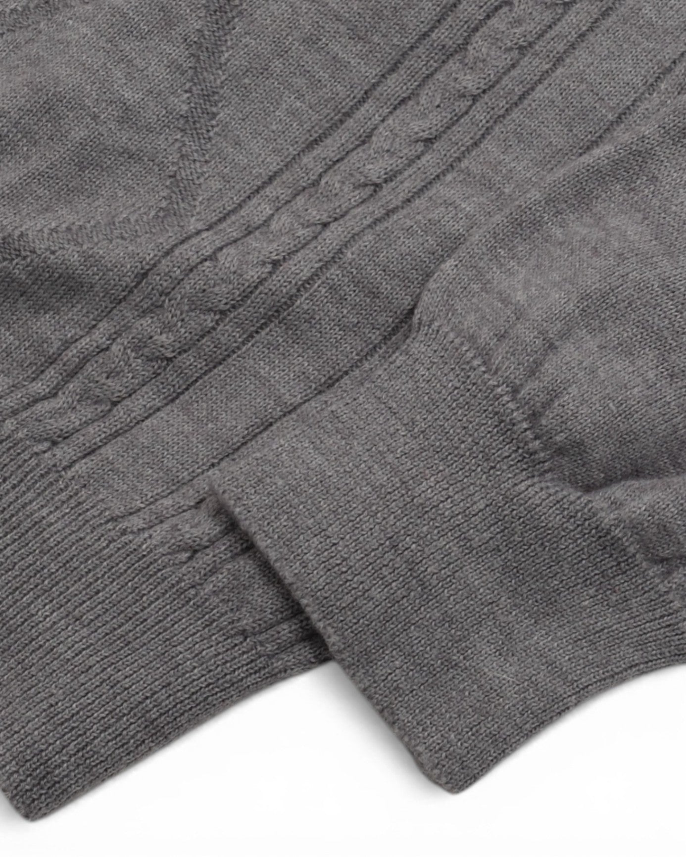 Grey Texture Knitted Sweater