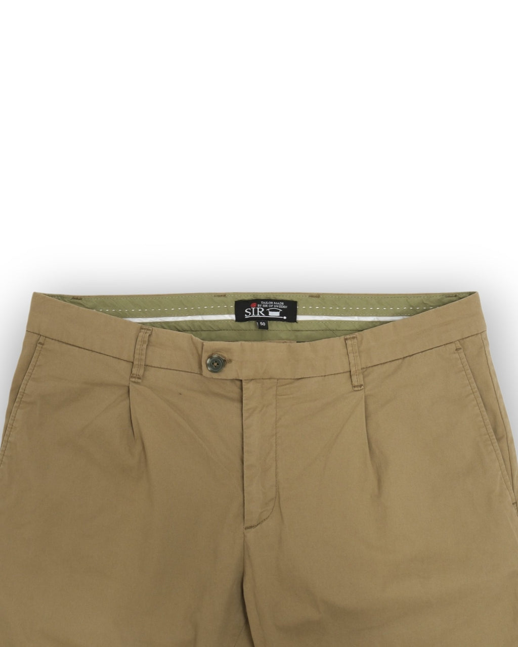Faded Olive Cotton Trousers