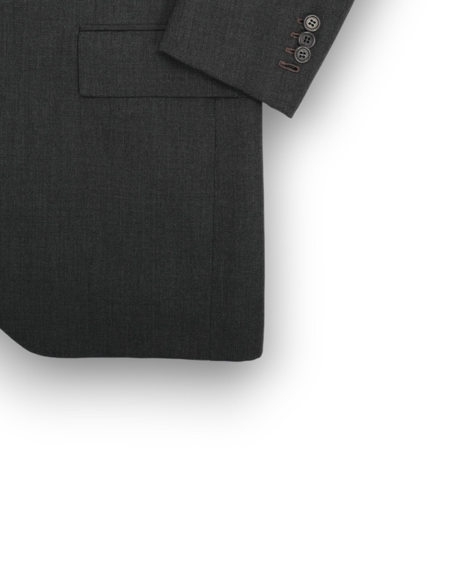 Charcoal Virgin Wool 2-Piece suit