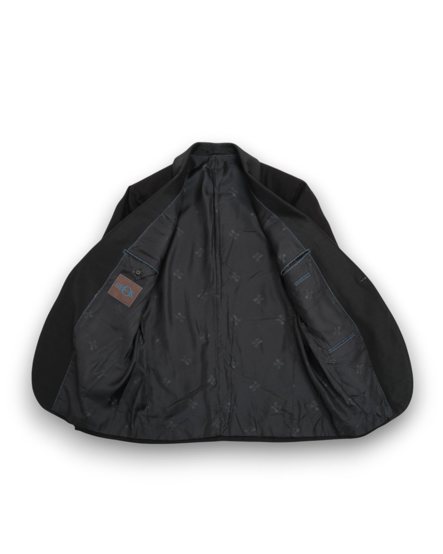 Black Raw Silk Ciro Shawl-Tuxedo