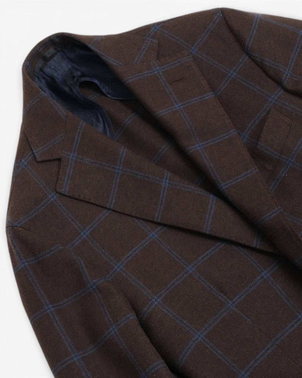 Brown/Blue Windowpane Sports Jacket
