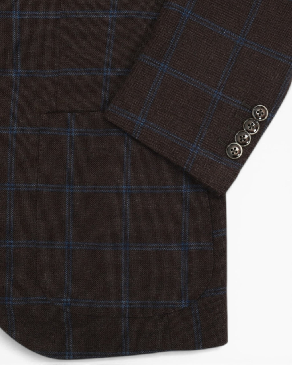 Brown/Blue Windowpane Sports Jacket