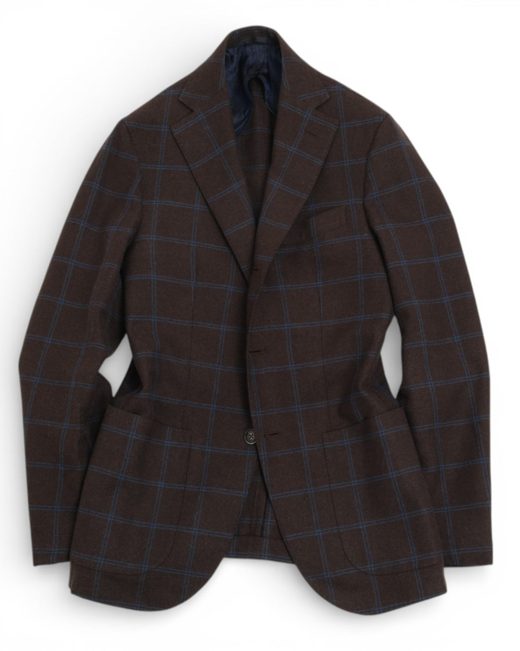 Brown/Blue Windowpane Sports Jacket